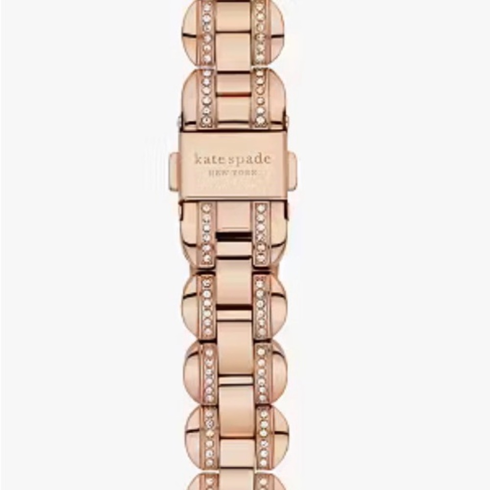 kate spade Rose Gold Crystal Link Watch Band - Picture 9 of 9